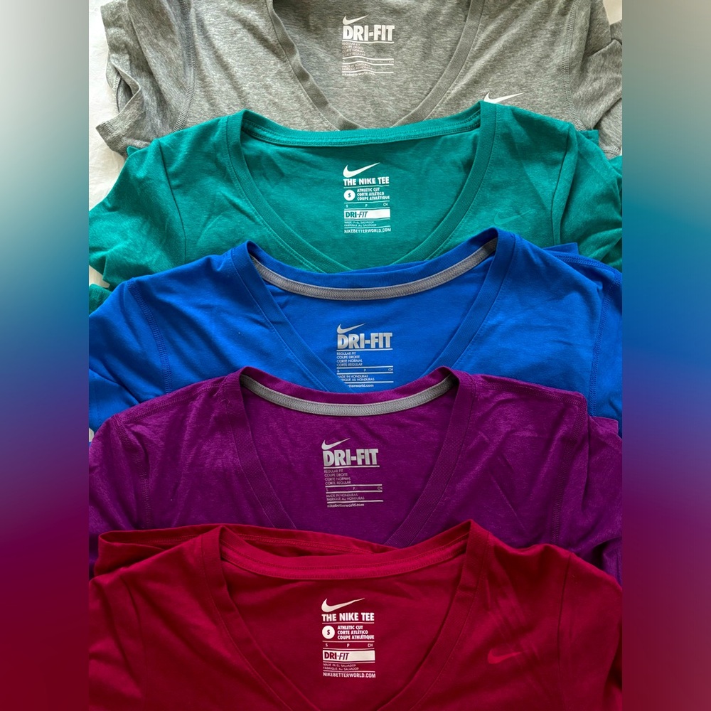 5 Nike Dry-fit Tees